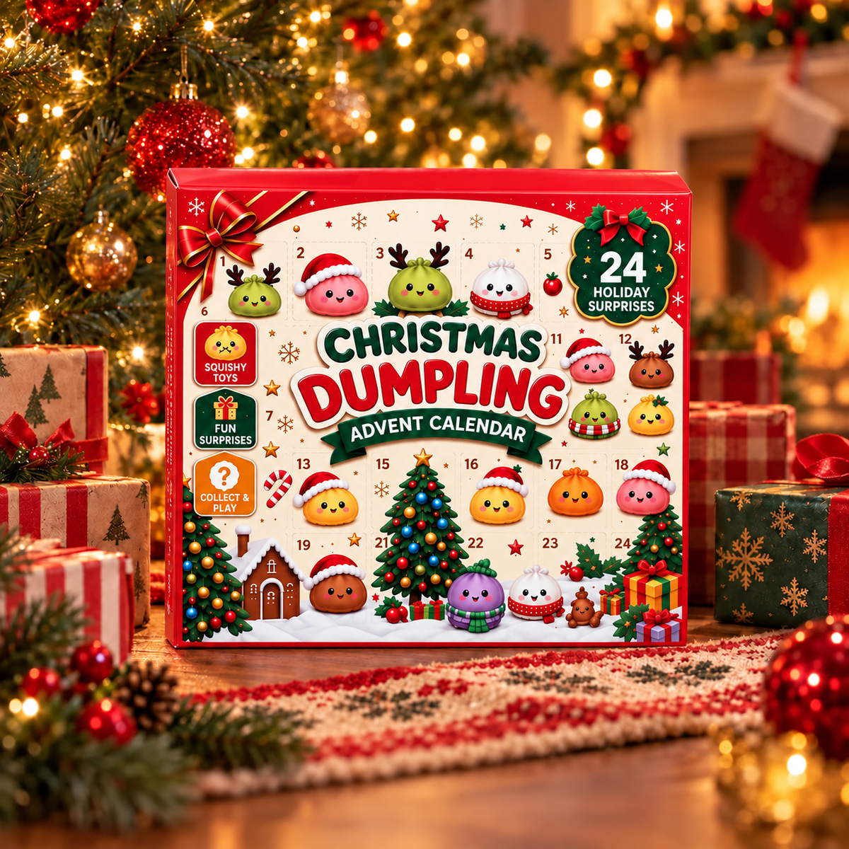 Dumpling Squishy Advent Calendar 2026 – 24 Surprises