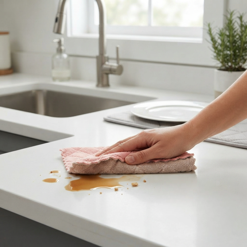 Double-Sided Coral Velvet Kitchen Cloth