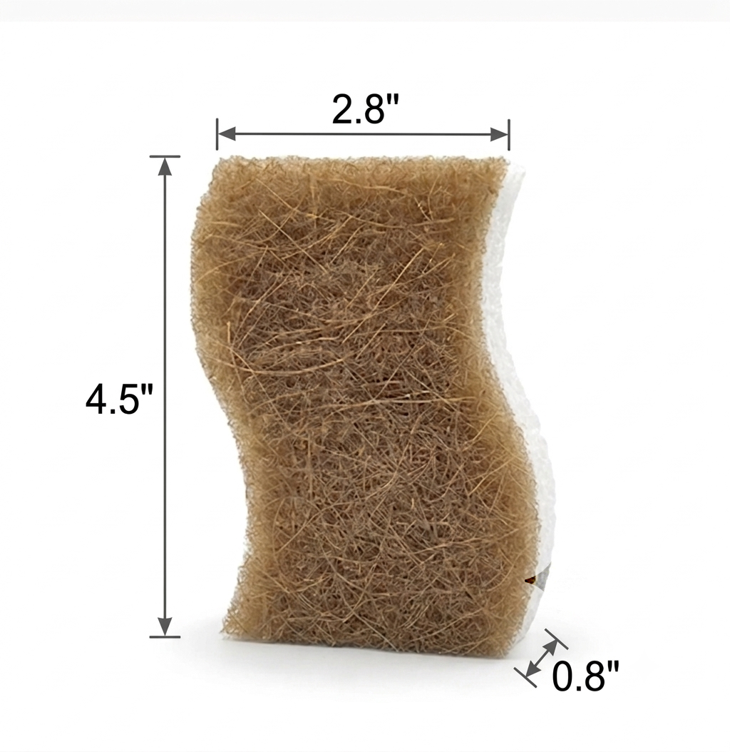 Coconut Palm Cleaning Cloth Composite Sponge Cleaner