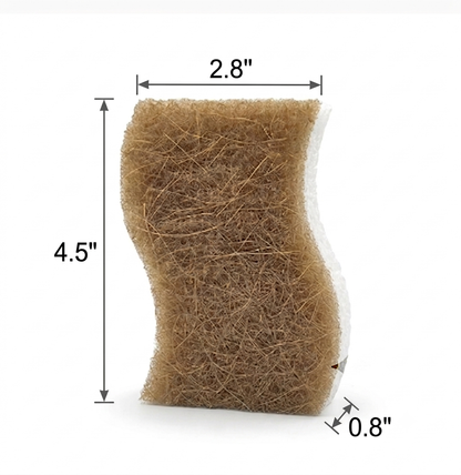 Coconut Palm Cleaning Cloth Composite Sponge Cleaner