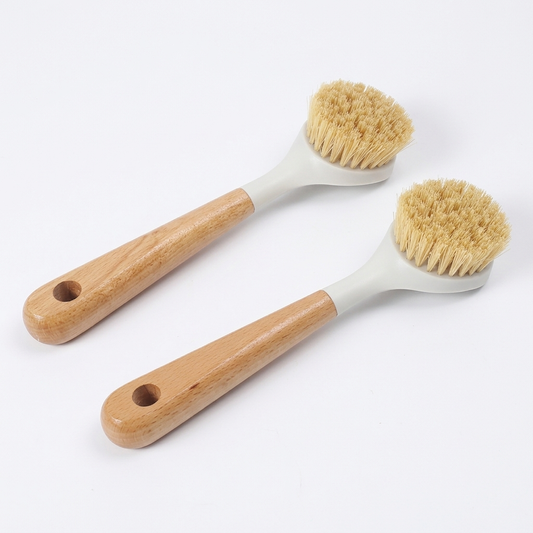 Solid Wood Handle Pot Brush